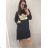 Summer long sleeve flowered women's dress (UNI S / L) ITALIAN FASHION IMK20150