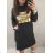 Summer long sleeve flowered women's dress (UNI S / L) ITALIAN FASHION IMK20150