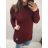 Knitted Dress a-Sweater Extended Long Sleeve Women's Plus Size (XL / 2XL ONE SIZE) ITALIAN FASHION IM4212261