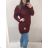 Knitted Dress a-Sweater Extended Long Sleeve Women's Plus Size (XL / 2XL ONE SIZE) ITALIAN FASHION IM4212261