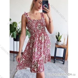 Šaty letní na ramínka dámské (S/M ONE SIZE) ITALSKÁ MÓDA IMPBB22B21841