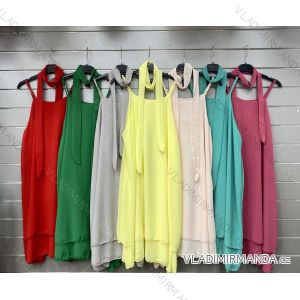 Women's Sleeveless Summer Chiffon Dress (S/M ONE SIZE) ITALIAN FASHION IMWG222994