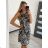 Summer dress with straps short women (S / M ONE SIZE) ITALIAN FASHION IMM22U7832 S/M Black