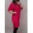 Classic Warm Long Sleeve Dress Women's (M / L ONE SIZE) ITALIAN FASHION IM42111803 dark pink XL/2XL