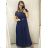 Prom Dress Elegant Formal Short Sleeve Women's Plus Size (L/XL/2XL ONE SIZE) ITALIAN FASHION IMM22693/DU1 Burgundy