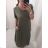 Šaty dlouhé maxi letní volnočasové krátký rukáv dámské (S/M ONE SIZE) ITALSKÁ MÓDA IMD22382