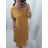 Long Maxi Summer Casual Short Sleeve Women's Viscose Dress (L/XL/2XL/3XL ONE SIZE) ITALIAN FASHION IMD22382/DR - Fuchsia Pink - 2XL/3XL