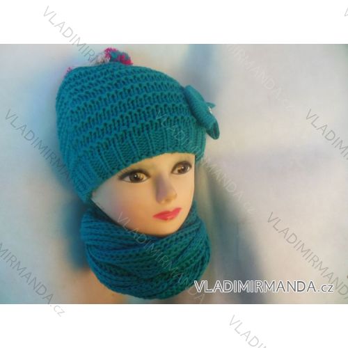 Set of winter hat and scarf baby girl (uni) POLSKÁ VÝROBA POL191
