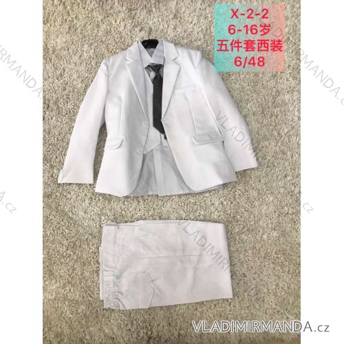 Set social suit jacket, vest, trousers, shirt, tie youth children's boys (6-16 YEARS) ACTIVE SPORT ACT22X-2-2