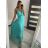 Women's long elegant tulle strapless dress (S/M ONE SIZE) ITALIAN FASHION IM922013