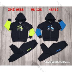 Set of children's boys' zip-up hooded sweatshirt and sweatpants (98-128) ACTIVE SPORT ACT22XHZ-0588