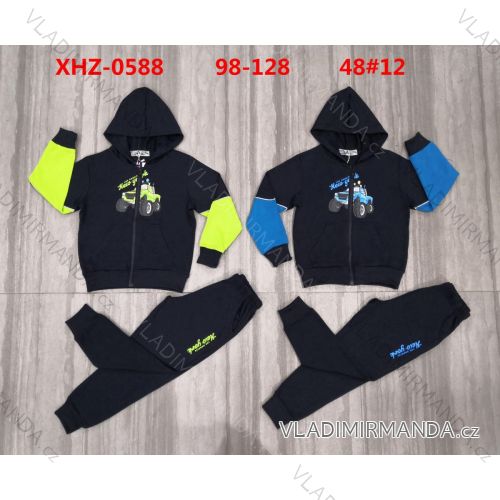 Set of children's boys' zip-up hooded sweatshirt and sweatpants (98-128) ACTIVE SPORT ACT22XHZ-0588