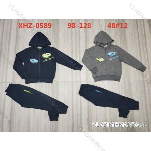 Set of hooded sweatshirt with zipper and sweatpants children's teen girls (116-146) ACTIVE SPORT ACT218P-7473