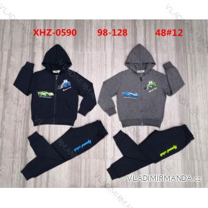 Set of hooded sweatshirt with zipper and sweatpants children's teen girls (116-146) ACTIVE SPORT ACT218P-7473