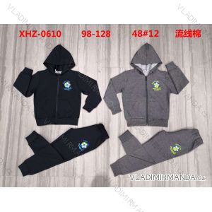 Set of hooded sweatshirt with zipper and sweatpants children's teen girls (116-146) ACTIVE SPORT ACT218P-7473