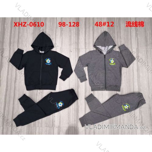 Set of hooded sweatshirt with zipper and sweatpants children's teen girls (116-146) ACTIVE SPORT ACT218P-7473