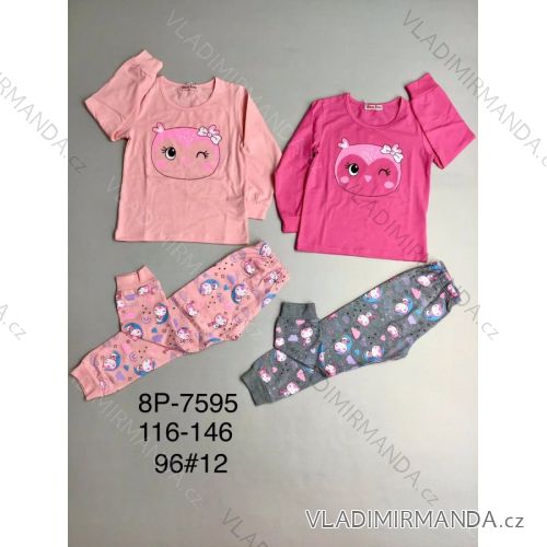 Children's long pajamas for girls (116-146) ACTIVE SPORT ACT228P-7595