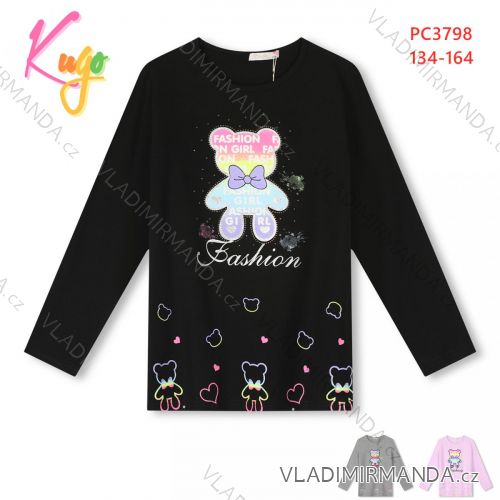 T-shirt long sleeve youth girls (134-164) KUGO PC3799