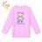 T-shirt long sleeve youth girls (134-164) KUGO PC3799