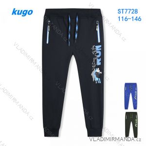 Sweatpants weak long children's boys (116-146) KUGO TM8210