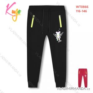 Sweatpants thin long children's youth girls (116-146) KUGO WT0866