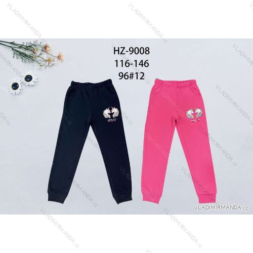 Long sweatpants for children, teenagers, girls (116-146) ACTIVE SPORT ACT22HZ-9008