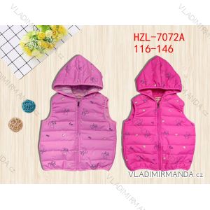 Vest with hood children's youth girls' (116-146) ACTIVE SPORTS ACT22HZL-7072A