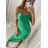 Women's long summer satin strapless dress (S / M ONE SIZE) ITALIAN FASHION IMWB222457 Pink dark S/M