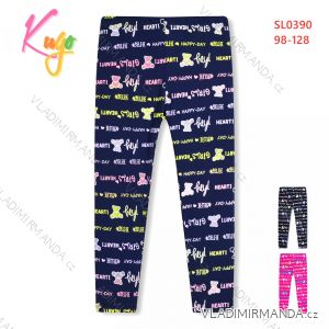 Children's long leggings (98-128 / black) KUGO M0185