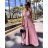 Women's Dress Long Straps Variable Tie (S/M/L/XL ONE SIZE) ITALIAN FASHION IMM223000HG - Fuchsia Pink - S/M