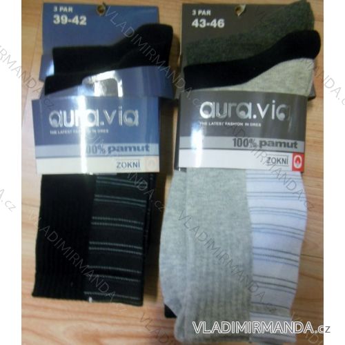 Men's Cotton Socks (39-46) AURA.VIA F5868 TIPDAREK
