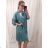 Shirt Dress 3/4 Sleeve Ladies (UNI XS-M) ITALIAN FASHION IM120068