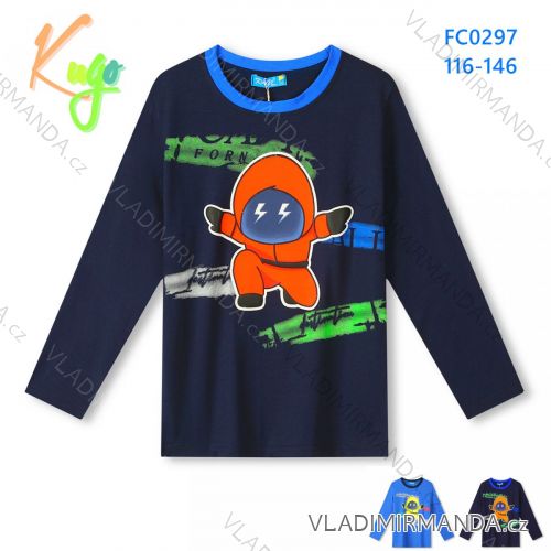 Sweater T-Shirt 3D Illustration Long Sleeve Kids' Teen Boys (116-146) KUGO S3139