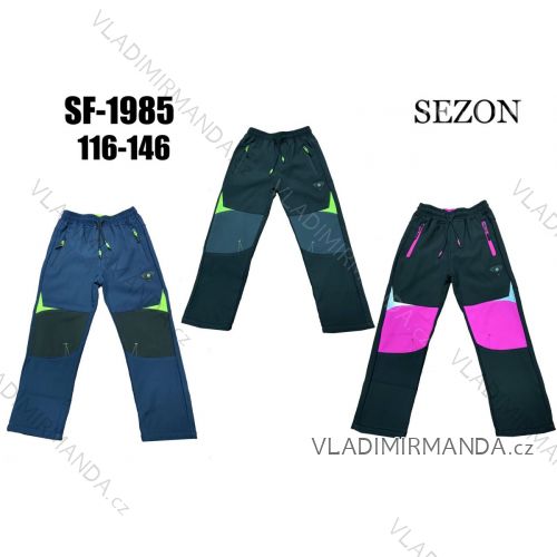 Softshell pants with fleece children's youth boys and girls (116-146) SEZON SEZ22SF-1985