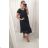 Women's Summer Cotton Short Sleeve Dress (S/M ONE SIZE) ITALIAN FASHION IM722253