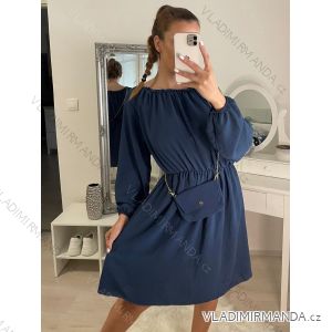 Women's Warm Long Sleeve Dress (L / XL ONE SIZE) ITALIAN FASHION IM422BETY