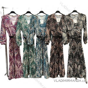 Women's Long Long Sleeve Dress (S/M ONE SIZE) ITALIAN FASHION IMM22EL4237