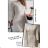 Women's Knitted Dress/Sweater Extended Long Sleeve (S/M ONE SIZE) ITALIAN FASHION IMM22MY21183