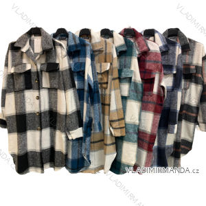 Women's Autumn Flannel Coat (XL/2XL ONE SIZE) ITALIAN FASHION IMC22571