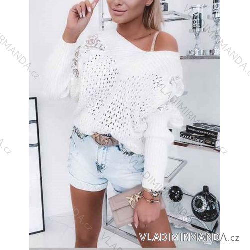 Women's Long Sleeve Sweater (S / M ONE SIZE) ITALIAN FASHION IMWD22361