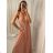 Women's Dress Long Straps Variable Tie (S/M/L/XL ONE SIZE) ITALIAN FASHION IMM223000HG - Fuchsia Pink - S/M