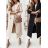 Women's Long Fluffy Long Sleeve Coat (S/M ONE SIZE) ITALIAN FASHION IMWB22251