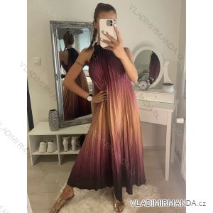 Women's Long Summer Sleeveless Dress (S/M ONE SIZE) ITALIAN FASHION IMPLM222294