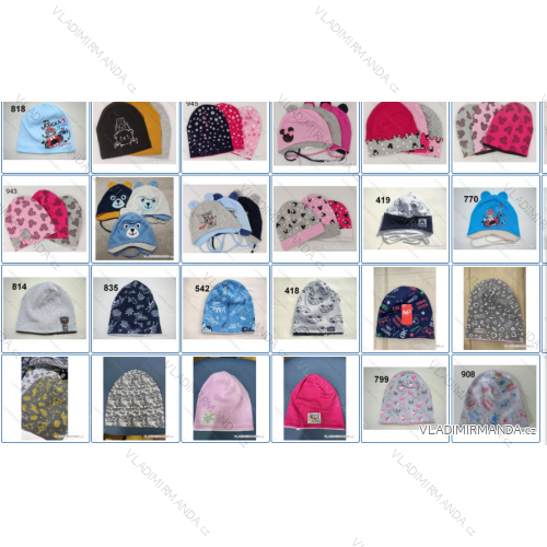 children's cotton cap 4-9 years catalog Polish production PV422 autumn