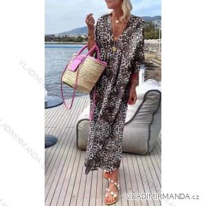 Women's Oversize Long Sleeve Long Dress (S/M/L ONE SIZE) ITALIAN FASHION IMWY22186