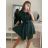 Šaty košilové dlouhý 3/4 rukávem dámské s kapsou tenké (uni s/m) ITALSKÁ MÓDA IM322IVE Pink dark S/M