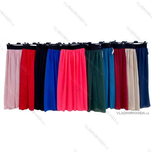 Women's Long Chiffon Skirt (S/M ONE SIZE) ITALIAN FASHION IMD22731