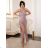 Šaty elegantní dlouhé bez rukávu dámské (S/M ONE SIZE) ITALSKá MóDA IMM22LS24047