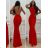 Women's elegant long dress with straps (S/M ONE SIZE) ITALIAN FASHION IMM22LS9714