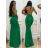 Women's elegant long dress with straps (S/M ONE SIZE) ITALIAN FASHION IMM22LS9714